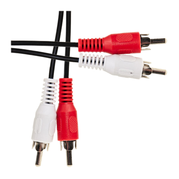 RCA Stereo Audio Cable, Dual RCA Male, 2 channel (Right and Left), 3 foot 10R1-02103