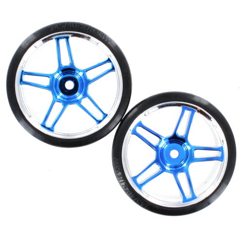 Redcat Racing 07003b Anodized Blue Drift Wheels and Tires  