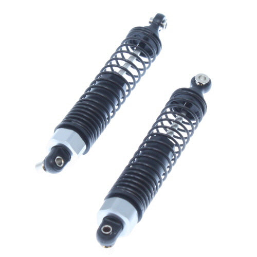 Redcat Racing 08001S Plastic body shocks w/ black springs (2pcs) ~, Silver