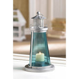 Blue Glass Lighthouse Lantern
