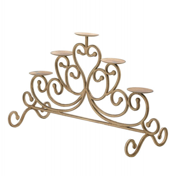 Cast Iron Candleabra 24 5/8" x 9 1/8" x 14 1/4" high 10015541
