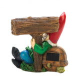 Welcome Gnome Solar Light Statue