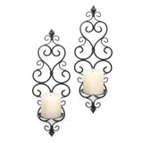 Fleur De Lis Candle Wall Sconces