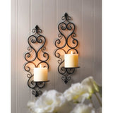Fleur De Lis Candle Wall Sconces