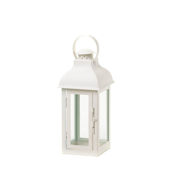 Gable Medium White Lantern 10015996
