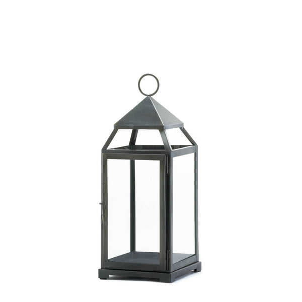 Large Rustic Silver Contemporary Lantern 10016944