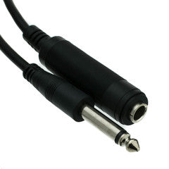 1/4 inch Mono Extension Cable, 1/4 Male to 1/4 Female, 10 foot
