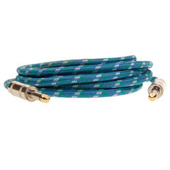 Premium 1/4 inch Mono Patch Cable, 1/4 Male, Woven Jacket, 10 foot