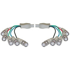 BNC x 5 Male to BNC x 5 Male Cable, Double-Shielded, 10 foot