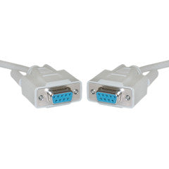 DB9 Female Serial Cable, DB9 Female, UL rated, 9 Conductor, 1:1, 6 foot