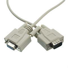 Null Modem Cable, DB9 Male to DB9 Female, UL rated, 8 Conductor, 6 foot
