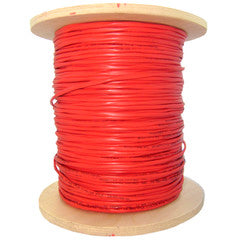 12 Fiber Indoor Distribution Fiber Optic Cable, Multimode, 62.5/125, Orange, Riser Rated, Spool, 1000 foot
