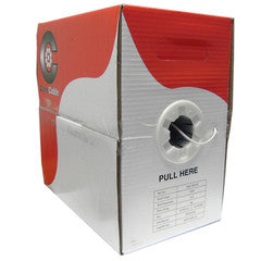 Security/Alarm Wire, White, 22/4 (22AWG 4 Conductor), Stranded, CMR / Inwall rated, Pullbox, 500 foot