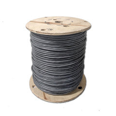 Shielded Security/Alarm Wire, Gray, 18/4 (18AWG 4 Conductor), Stranded, CM / Inwall rated, Spool, 1000 foot
