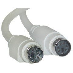 PS/2 Extension Cable, Keyboard / Mouse, PS/2 Male to PS/2 Female, MiniDin6 Male to MiniDin6 Female, 6 Conductor, Straight, 6 foot