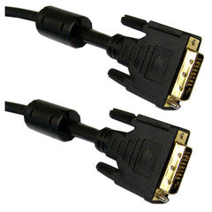 DVI-D Dual Link Cable with Ferrite, Black, DVI-D Male, 5 meter (16.5 foot)
