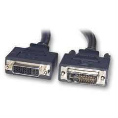 DVI-D Dual Link Extension Cable, Black, DVI-D Male to DVI-D Female, 5 meter (16.5 foot)