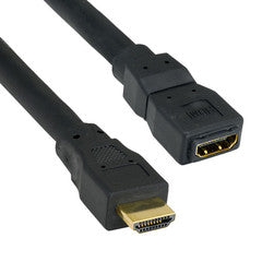 HDMI Extension Cable, High Speed with Ethernet, HDMI Male to HDMI Female, 24AWG, 6 foot