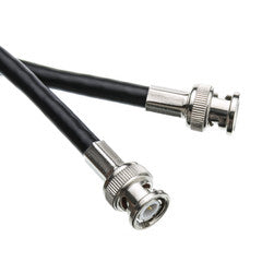 BNC RG6 Coaxial Cable, Black, BNC Male, UL rated, 100 foot