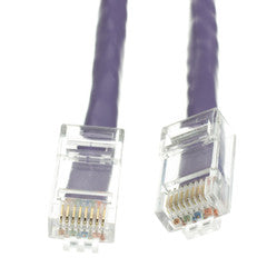 Cat5e Purple Ethernet Patch Cable, Bootless, 100 foot