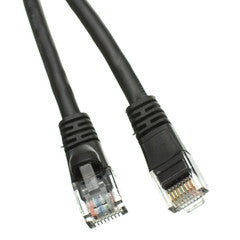 Cat6 Black Ethernet Patch Cable, Snagless/Molded Boot, 10 foot