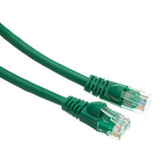 Cat6 Green Ethernet Patch Cable, Snagless/Molded Boot, 4 foot
