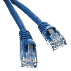 Cat6 Blue Ethernet Patch Cable, Snagless/Molded Boot, 200 foot