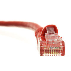 Cat6 Red Ethernet Patch Cable, Snagless/Molded Boot, 3 foot