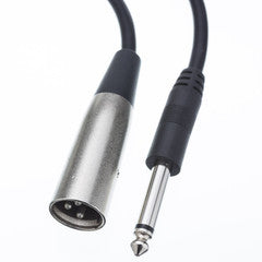 XLR Male to 1/4 Inch Mono Male Audio Cable, 100 foot