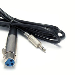 XLR Female to 3.5mm Mono Male Cable 25ft