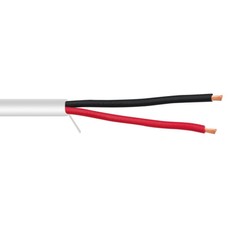Plenum Speaker Cable, White, Pure Copper, 14/2 (14 AWG 2 Conductor), 19 Strand / 0.373mm, CMP, pullbox, 500 foot