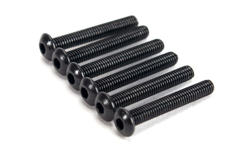 Redcat Racing 126320BU "3x20mm Steel Button Head Screw (6) "