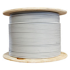 Bulk Cat6a Gray Ethernet Cable, Stranded, UTP (Unshielded Twisted Pair), Spool, 1000 foot
