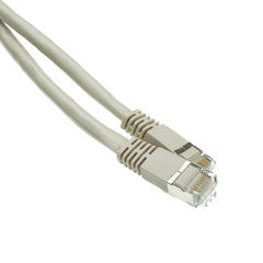 Shielded Cat6a Gray Ethernet Patch Cable, Snagless/Molded Boot, 500 MHz, 3 foot
