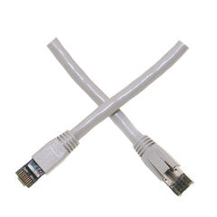 Cat8 Gray S/FTP Ethernet Patch Cable, Molded Boot, 40Gbps - 2000MHz, 4-Pair 24AWG Stranded Pure Copper, RJ45 Male, 3 foot