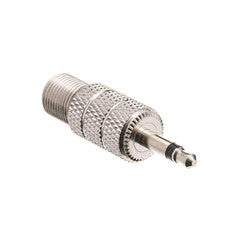 F-pin Female to 3.5mm Mono Male Adapter
