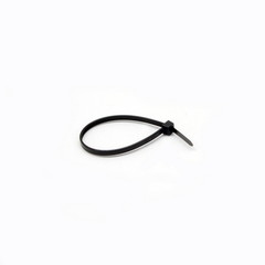 Nylon Cable Tie, Black, 18-pound weight limit, 100 Pieces, 6 inch