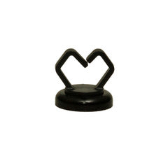 1/2 inch Black Magnetic Cable Holder, Strong Polymer Cable Holder, 10 lbs Pull Strength, UL Listed, 10 pieces/bag