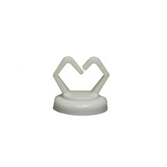 1/2 inch White Magnetic Cable Holder, Strong Polymer Cable Holder, 10 lbs Pull Strength, UL Listed, 10 pieces/bag