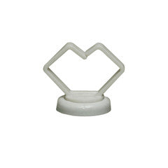 3/4 inch White Magnetic Cable Holder, Strong Polymer Cable Holder, 10 lbs Pull Strength, UL Listed, 10 pieces/bag