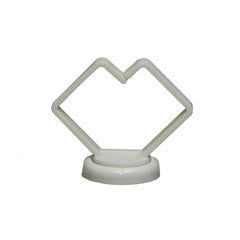 1 inch White Magnetic Cable Holder, Strong Polymer Cable Holder, 15 lbs Pull Strength, UL Listed, 10 pieces/bag