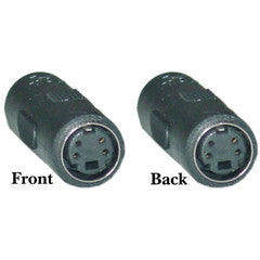 S-Video Coupler / Gender Changer, S-Video (MiniDin4) Female to S-Video (MiniDin4) Female