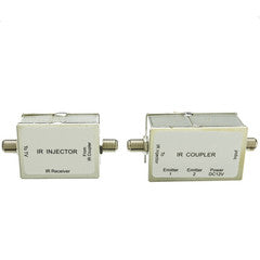IR over Coaxial Cable kit, Includes Injector and Coupler, Used For Transmitting IR Remote Signals on Coaxial Cables, Max Distance: 200 feet