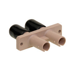 Fiber Optic Coupler, ST/ST Female, Duplex, Plastic Housing