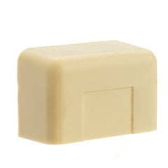 1.25 inch Surface Mount Cable Raceway, Ivory, End Cap
