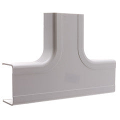 1.75 inch Surface Mount Cable Raceway, White, Tee