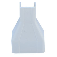 3/4 to 1.25 inch Surface Mount Cable Raceway, White, Reducer