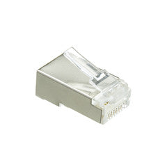 CAT6 Shielded Crimp Connector for Stranded Cable w/guides (100 Pcs Per Bag)