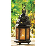 Yellow Glass Moroccan Lantern