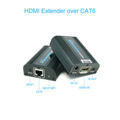 4K@60Hz HDMI Extender over Cat6 with Power, Working Distance 60 meter